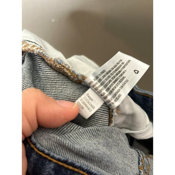 Wild Fable Women's 0 High Rise Straight Medium Wash Distressed Ripped Denim Jean - Picture 11 of 11